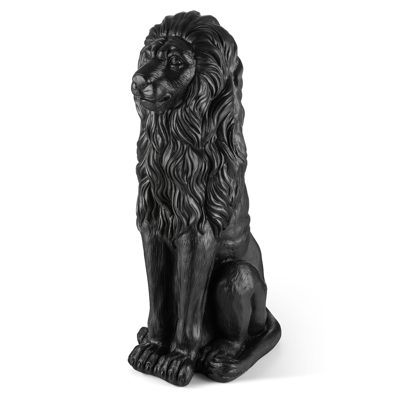 Glitzhome® 36.25" Oversized MGO Guardian Sitting Lion Garden Statue
